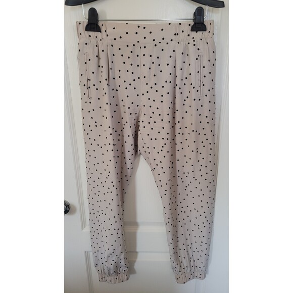 ATM Anthony Thomas Melillo Polka-Dot Silk Cropped Pants - Picture 1 of 8